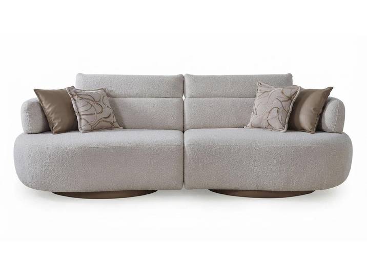 JVmoebel 3-Sitzer Hochwertig 3-Sitzer Sofa Moderner Stil Grau Luxuriöse Schick, 1 Teile, Luxuriöse Schick
