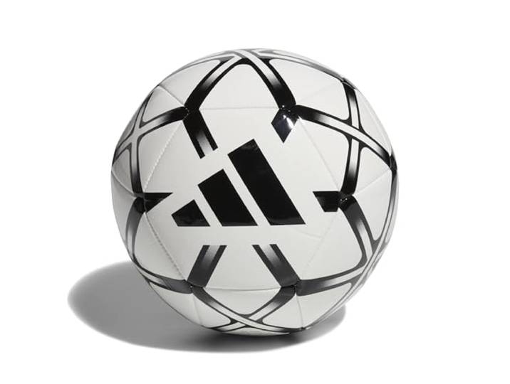 adidas Unisex Starlancer Club Ball Recreation Ball, White/Black, 5