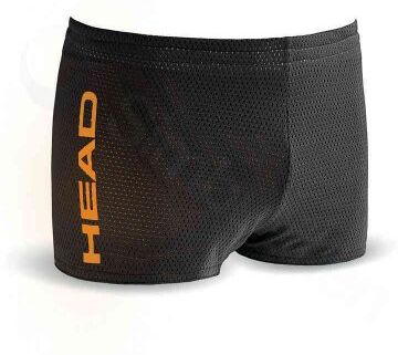 Badbyxor drag short svart/orange - HEAD (Storlek: 30" = S)