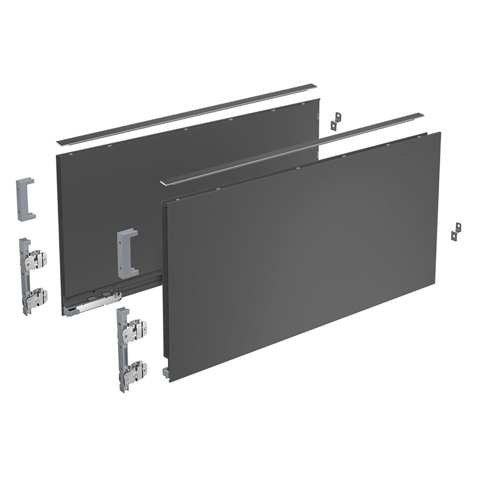 Hettich Zargen-Set AvanTech YOU, Höhe 251 mm, anthrazit (9255354)