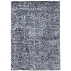 benuta Pop Hochflor Shaggyteppich Ricky Blau 200x290 cm - Hochflor Teppich für Wohnzimmer