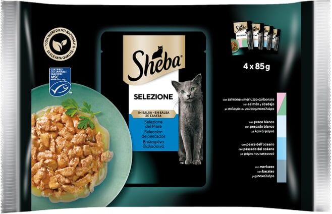 Sheba Selezione Seleção de Peixes em Molho 13 un x 4 un