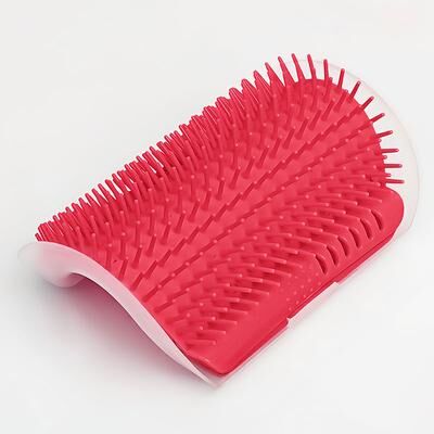 Happy Pet Pantry Self Grooming Cat Scratcher Massager & Pet Grooming Brush hong cat Scratcher