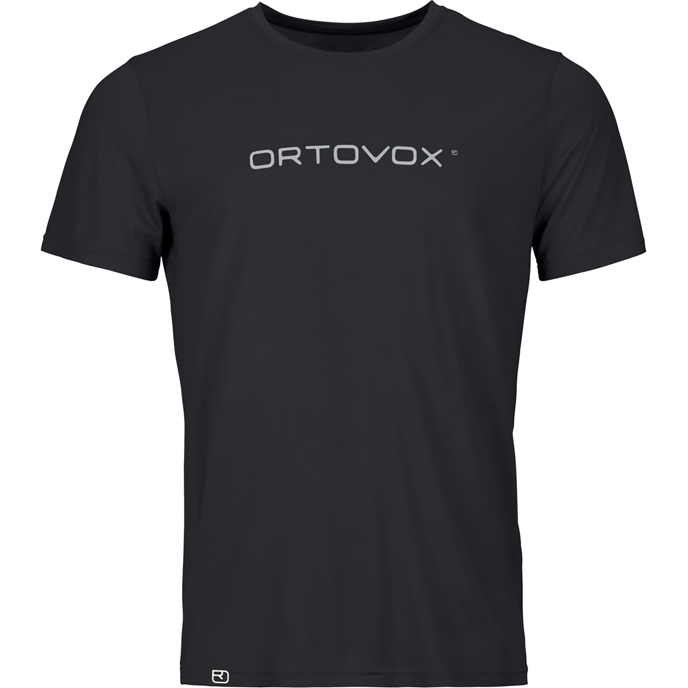 Ortovox 150 Cool Brand Herren T-Shirts schwarz Größe S Alpinklettern | Bouldern | Sportklettern Atmungsaktiv Merinowolle | Lyocell (Tencel)