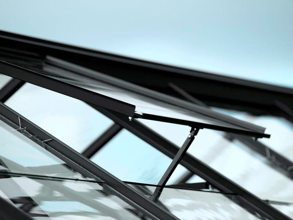 Dachfenster VITAVIA, schwarz, Aluminium, Fenster, ohne Verglasung, schwarz