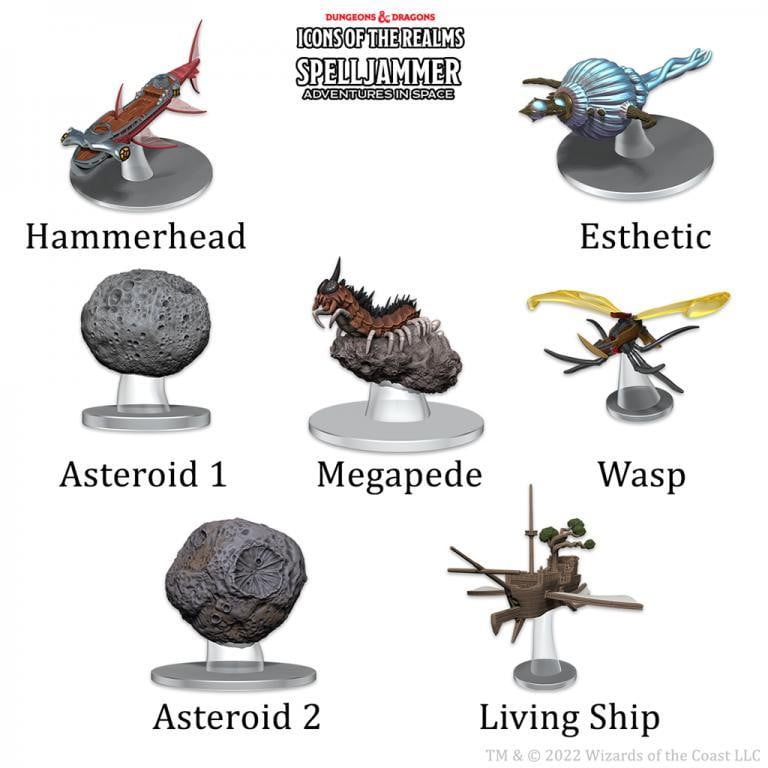 WizKids D&D Icons of the Realms Scheepsschaal Asteroïde-ontmoetingen