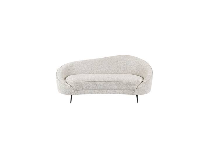 3-Sitzer Design Sofa „Constance“ Strukturstoff Hellgrau Bizzotto