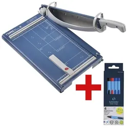 Dahle Hebelschneider »561« inkl. 4er-Pack »Slider Edge XB« blau