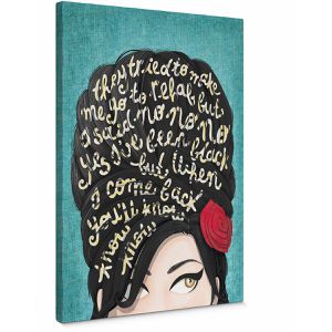 AS-Creation Wandbild Amy Winehouse, Leinwand, Hochformat, 50 x 70 cm