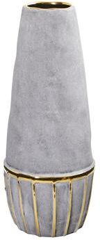 Nearly Natural "15"" Regal Stone Decorative Vase with Gold Accents"