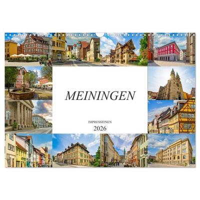 Meiningen Impressionen (Wandkalender 2026 DIN A3 quer), CALVENDO Monatskalender
