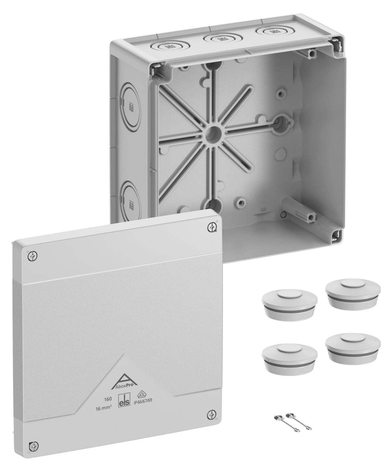 Spelsberg Abox Pro 160-L verdeeldoos met IP66/IP67/IP69 beschermingsgraad