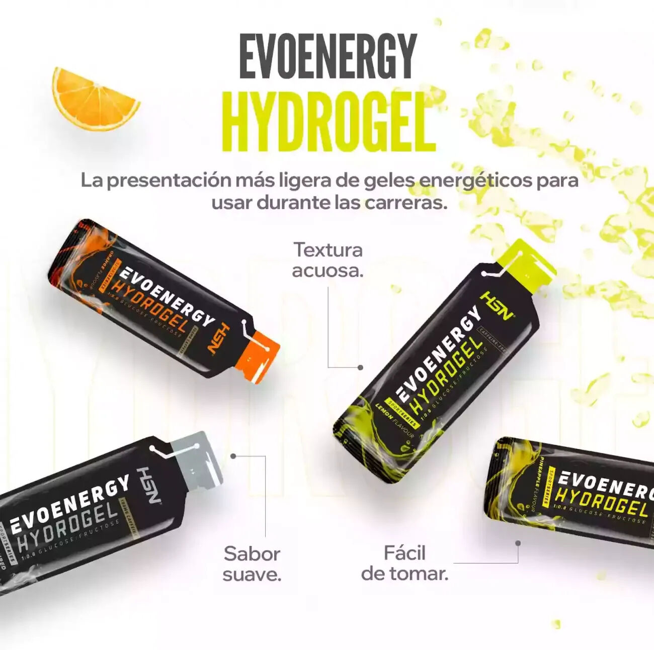 HSN Evoenergy hydrogel sin cafeína 70ml sin sabor - Geles Energéticos - Gel - 1  Servicios