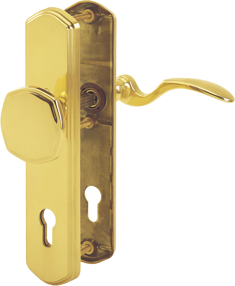 HOPPE Schutz-Wechselgarnitur mit Langschild München M57/334A/333N/112SH, 8/72 mm, Messing 6840169