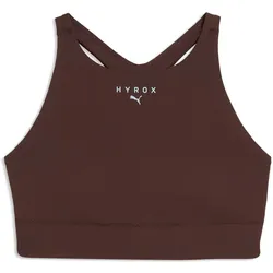 PUMA x HYROX Shapeluxe Mid Support High Neck Sport-BH Damen 13 - chocolate brown M