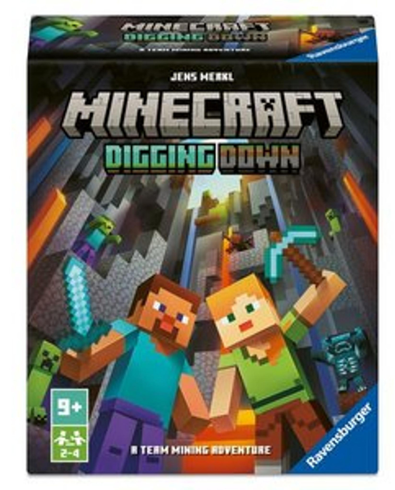 Minecraft Digging Down Kaartspel van Ravensburger voor 9 jaar en ouder