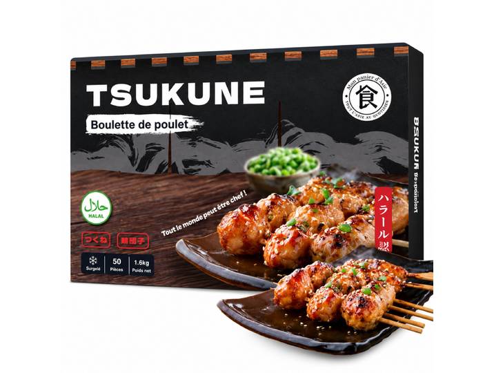 MPA Tsukune Boulette de poulet Halal 40gx40unités - 1.6kg
