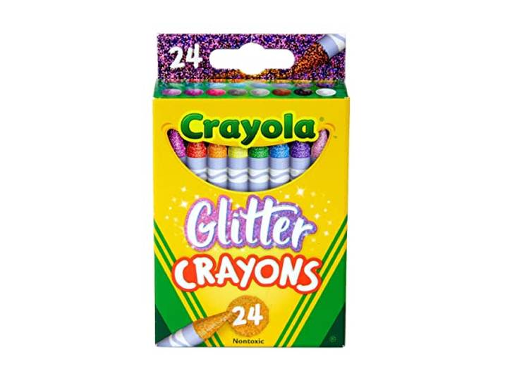 CRAYOLA Kleurpotloden CT. Glitter, Multi, 24 Count (Pack van 1)