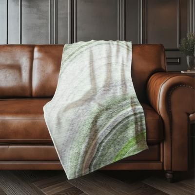 Addison Rugs Premium Machine Washable Contemporary Wave Sherpa Throw Blanket