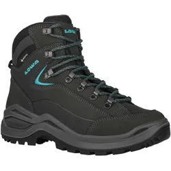 Lowa Renegade Evo GTX Mid Wanderschuhe Damen asphalt/türkis- Gr. 41