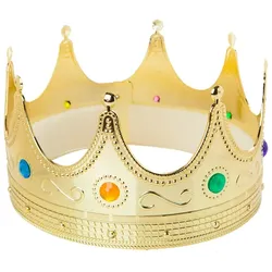 Krone "König", gold/bunt