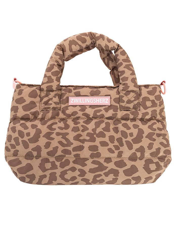 Zwillingsherz Henkeltasche "Leo allover" in Beige - (B)29 x (H)20 cm - onesize