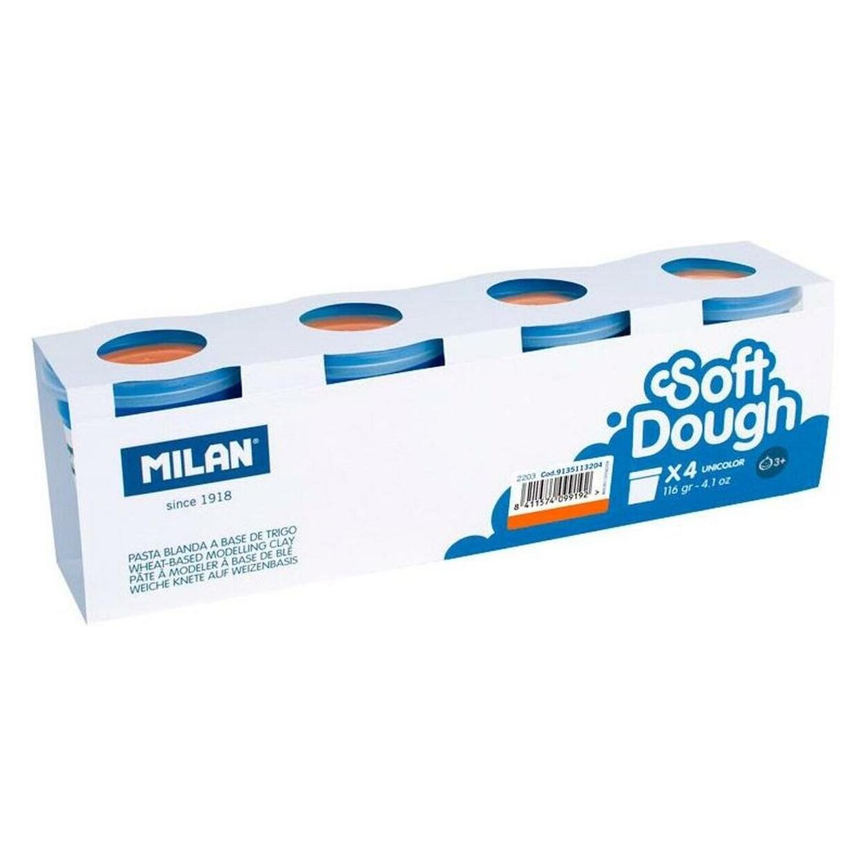 Teka Box of 4 Soft Dough Orange 116g (42834365)