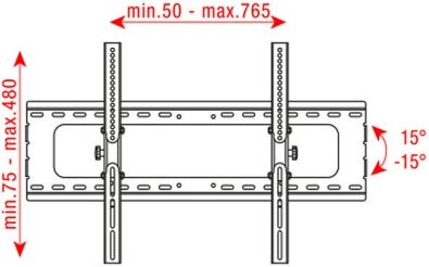 Showgear PLB-3260A LCD Wandhalterung für Bildschirme 32''-60''