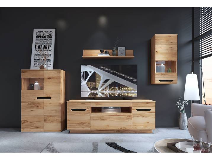 Wandboard Boruga Spanplatte, foliert Holz/Braun 115cm