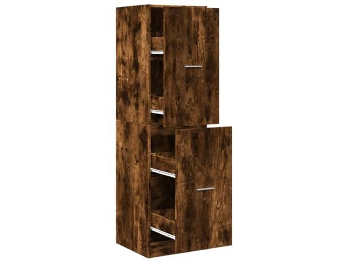 Heofavd Apothekerschrank 40x41x144,5 cm Auszugschrank Räuchereiche