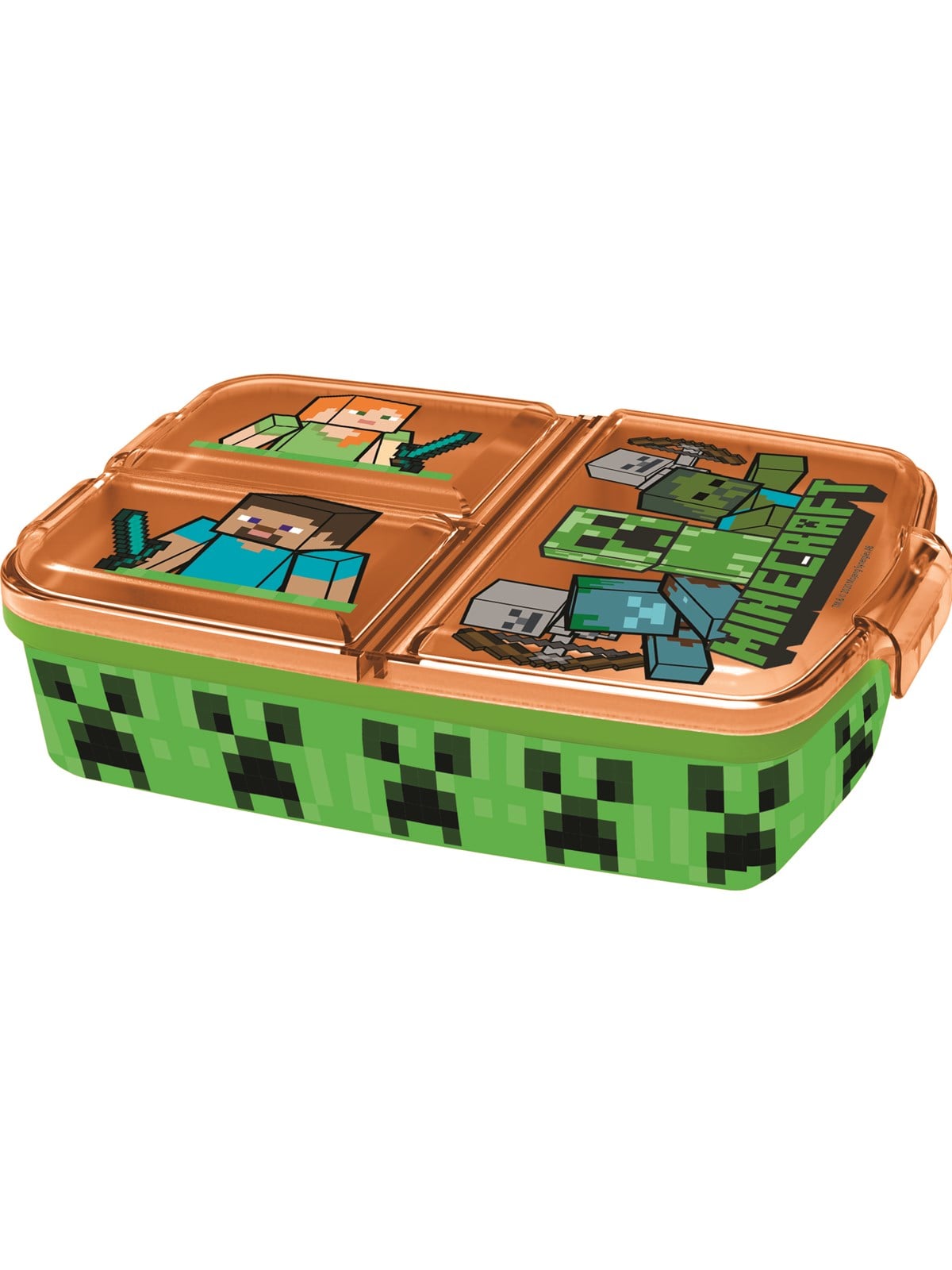 Minecraft multi compartment sandwich box