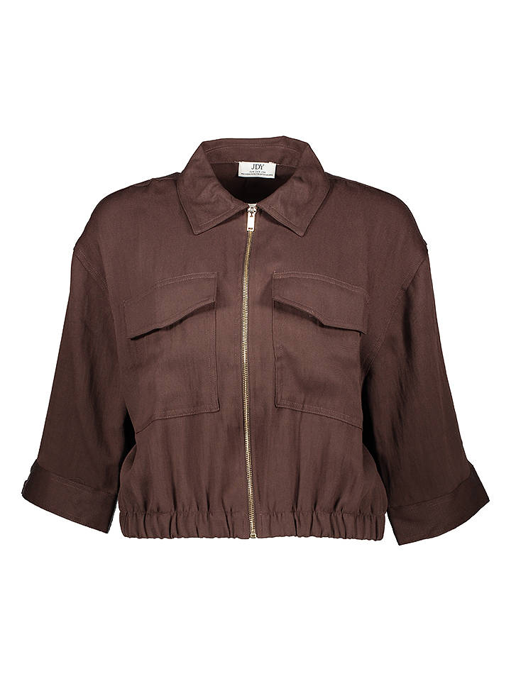 JDY Hemdjacke "Finn" in Braun - L