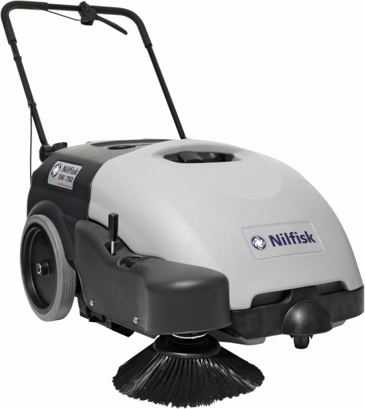 Nilfisk SW750 - Balayeuse autotractée à batterie avec bac de ramassage 12V - 46Ah