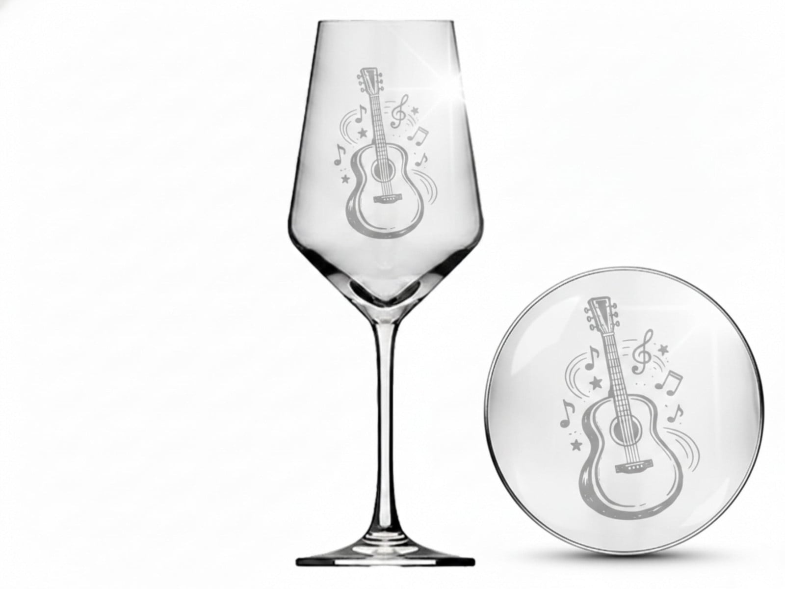Dripio Wijnglas met gitaarreliëf, 350 ml