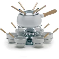 Excelsa Fondue-Set 22 Stück Convivio Stahl 38,5Xh21,5X32,5 Cm Silber