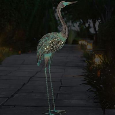 Regal Art & Gift - Drop Ship Solar Crane Head Up Sculpture Copper , Copper