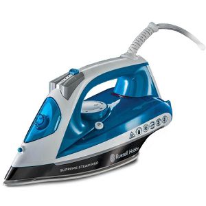 Russell-Hobbs Bügeleisen Supreme Steam Pro 23971-56, 2600 Watt, 40 g/min Dauerdampf, 145 g Dampfstoß, mit Keramiksohle, 310 ml