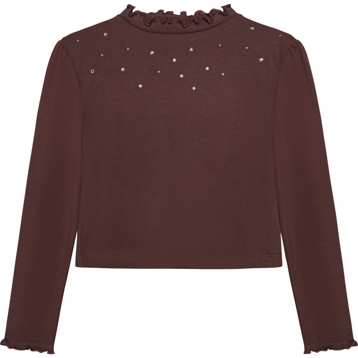 Minymo T-shirt LS Rib huckleberry (6599) 104 144400-6599-104