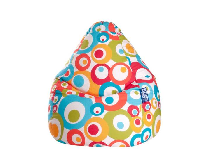 Pouf poire Malibu XL 70 x 110 x 70cm Multicolore/Multicolore