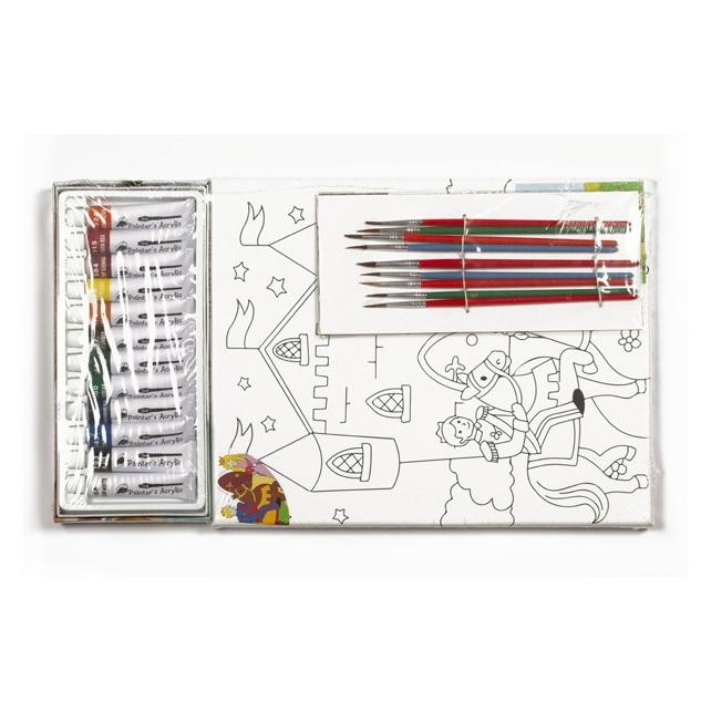 Winsor & Newton Lrred m/slot 24x30cm+12x12ml maling+pensler (12 ml) (563269)