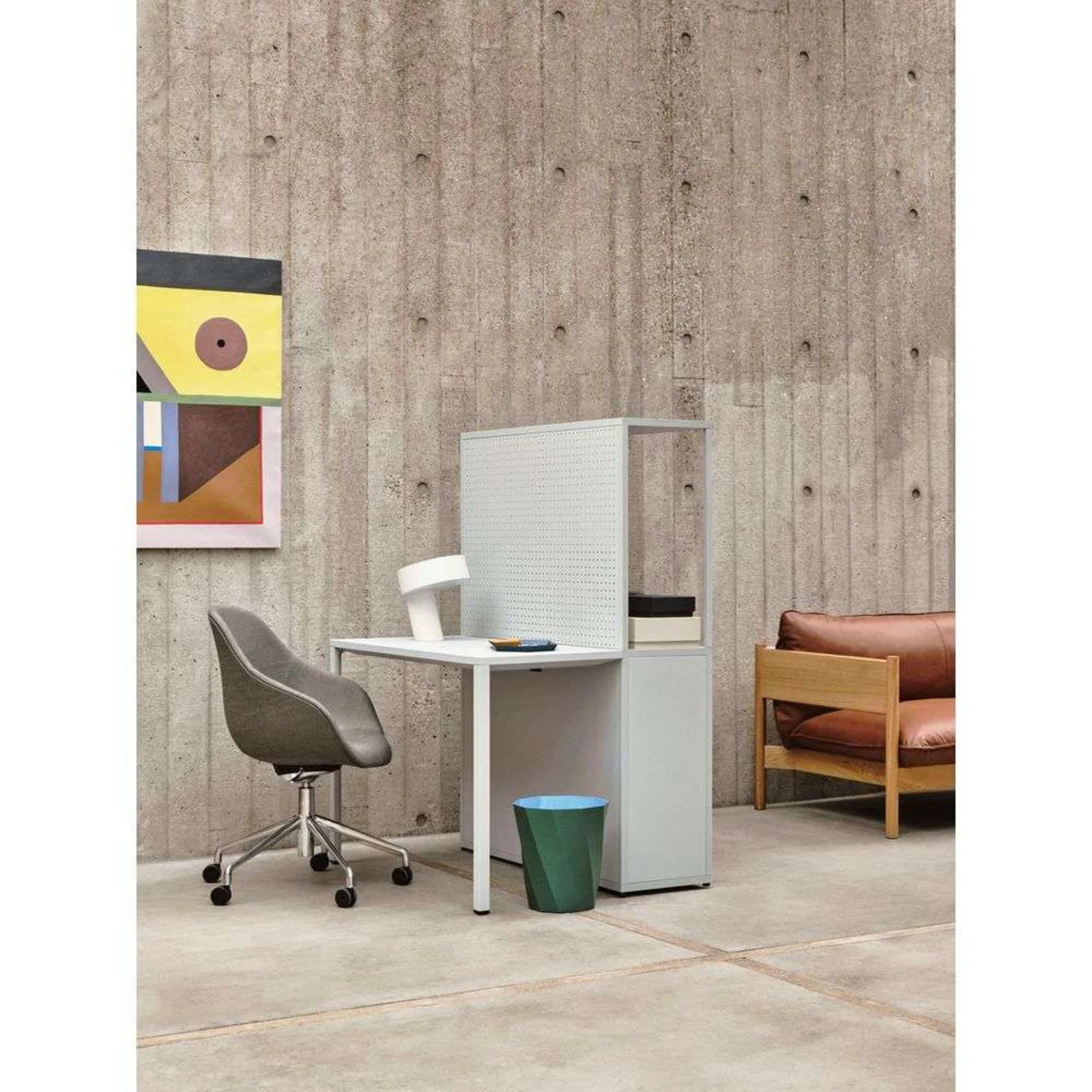 HAY Slant Taffellamp - Wit - Aluminium