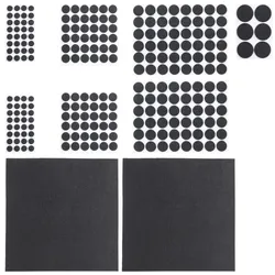 Relaxdays 480 x Filzgleiter schwarz Schwarz