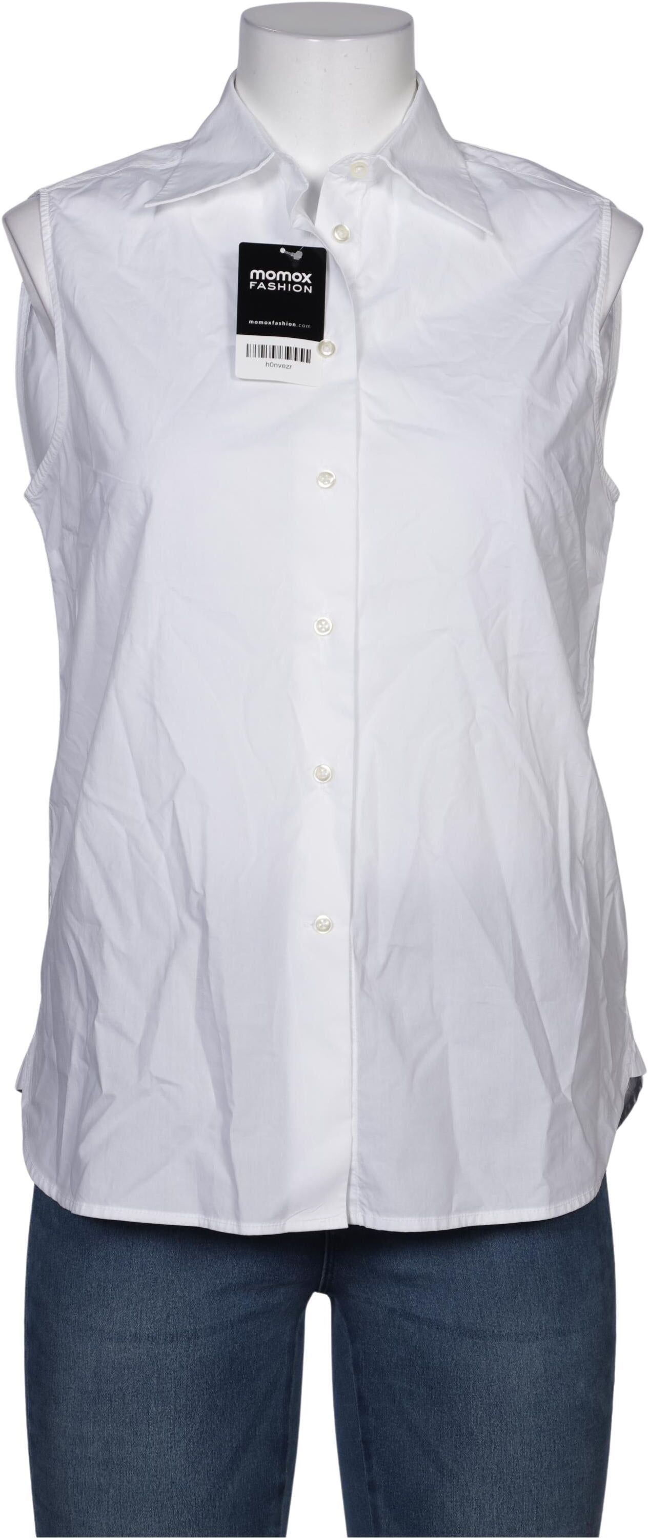 Officine Generale Damen Bluse, Weiß, Gr. L, Baumwolle - Second Hand