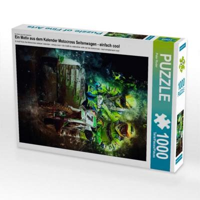 CALVENDO Puzzle Motocross Seitenwagen - einfach cool 1000 Teile Lege-Größe 480 x 640 cm Foto-Puzzle Bild von Peter Roder