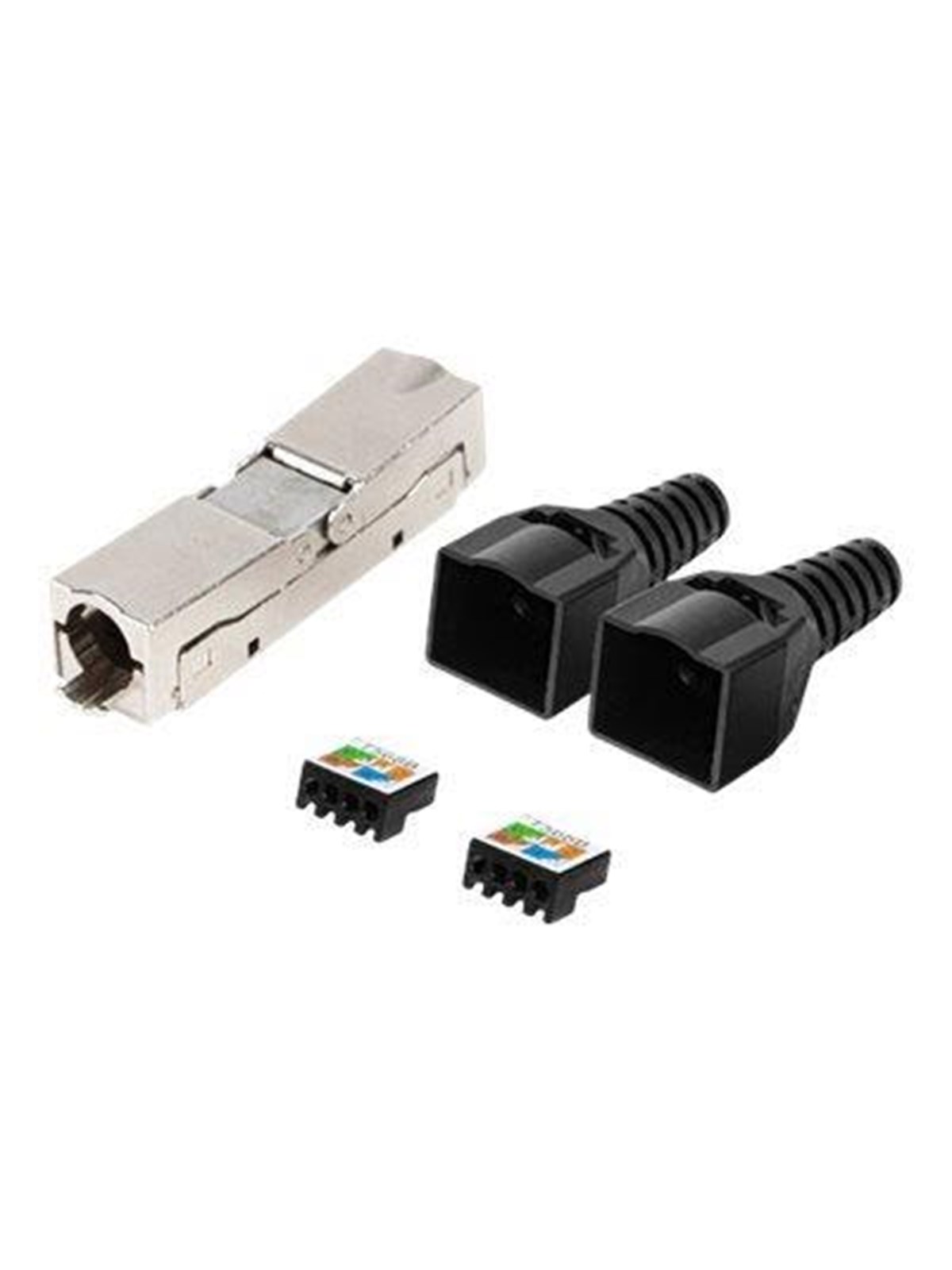 Lanberg network coupler - black silver - Schwarz