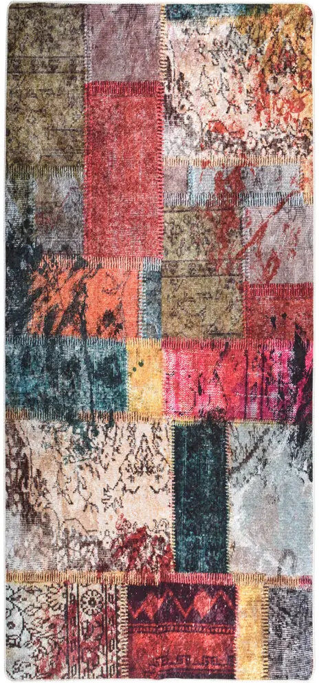Latitude Vive Gilroy Patchwork Area Rug Runner 80 x 300cm