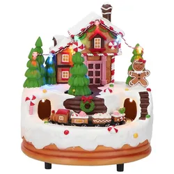 Gingerbread Candy House Train LED animiert Variante 2