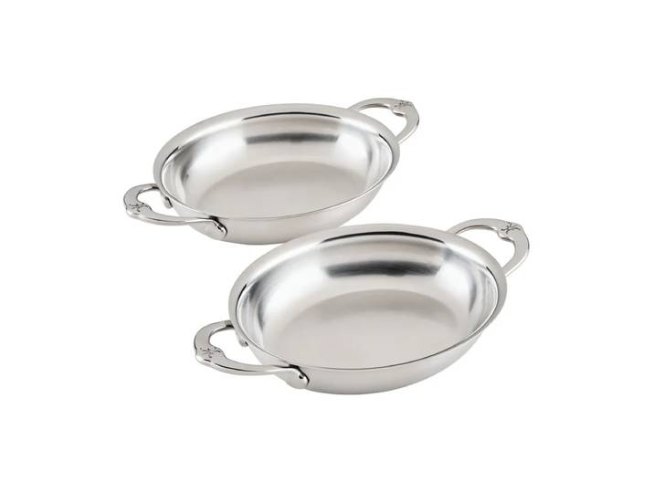 Hestan Hestan Provisions plat à gratin ovale Mini, ouvert, lot de 2, 17 cm