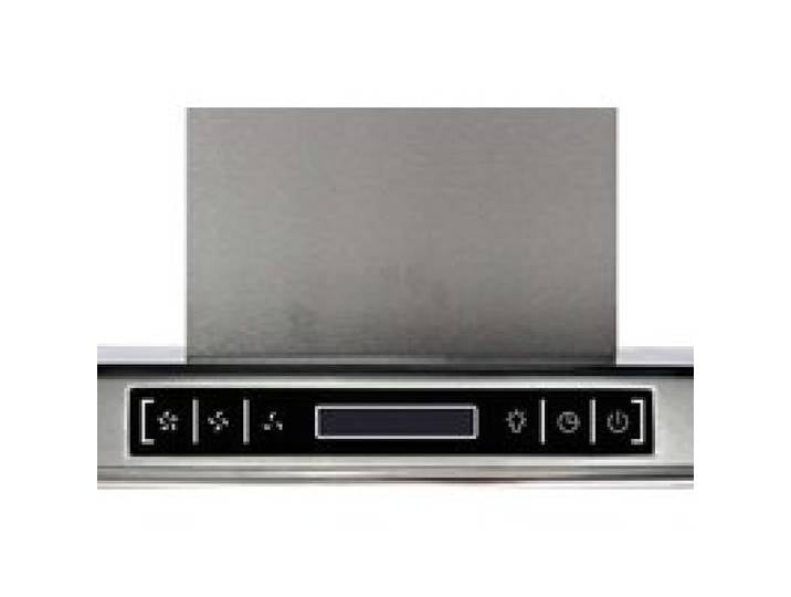 Hotte de cuisine avec affichage LCD - WIENS - Argent - Acier inoxydable et verre - Aspiration 750 m³/h - Éclairage LED
