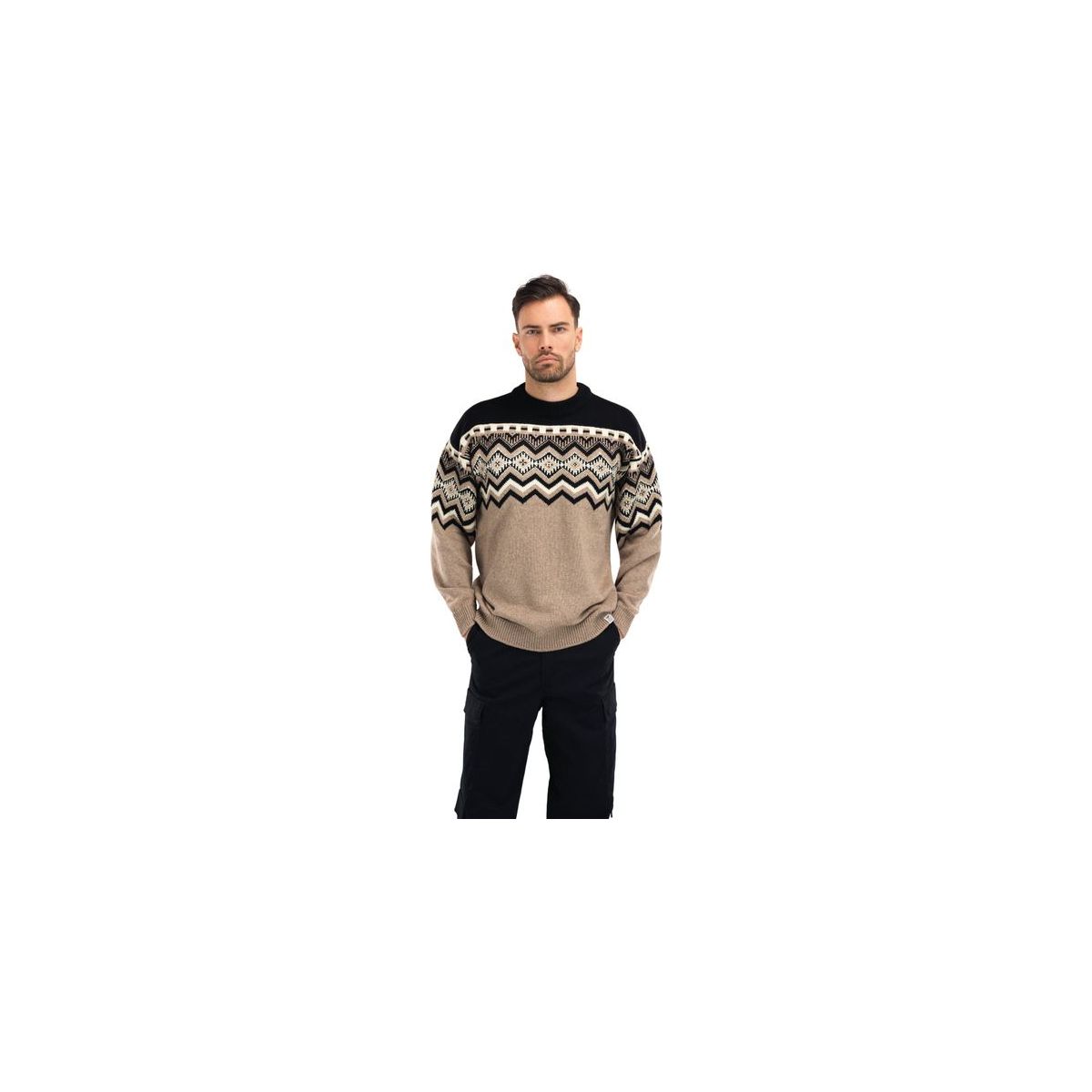 Dale of Norway Randaberg Masc Sweater brown black offwhite (P00) L 95751-P00-L